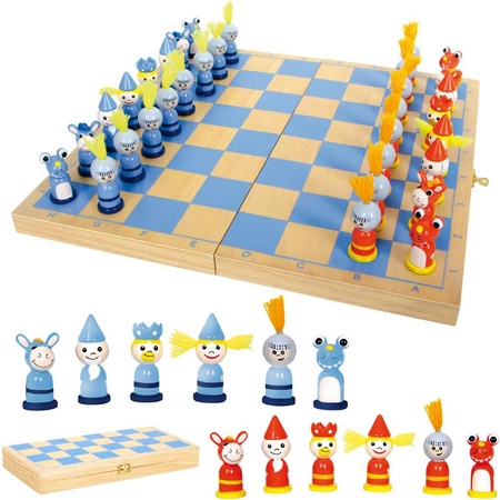 Drewniane szachy Rycerski pojedynek 6084-Small Foot, gry dla dzieci