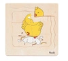 Puzzle warstwowe życie kurki