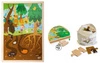 Drewniane puzzle w ramce Apli Kids - Las 4+