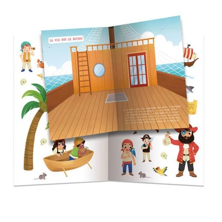 Auzou Zeszyt 230 naklejek Piraci 46414