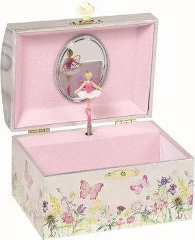 Motylki, pozytywka z lusterkiem i baletnicą