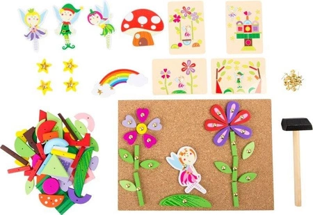Przybijanka, Bajkowy świat wróżek, 10227-Small Foot, zabawka kreatywna