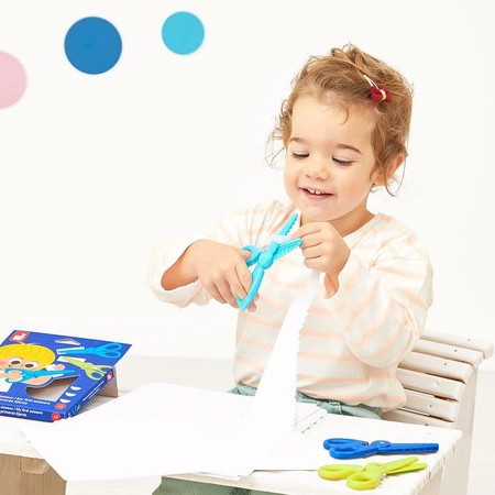 Janod Pierwsze nożyczki kreatywne do wycinania wzorów 3szt. 3+