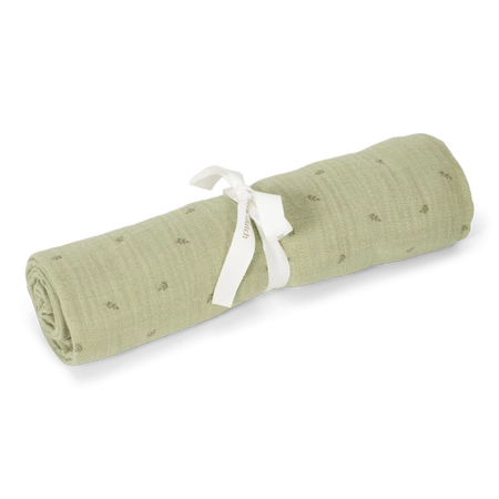 Little Dutch Otulacz muślinowy 120x120 cm Blueberry Leaves