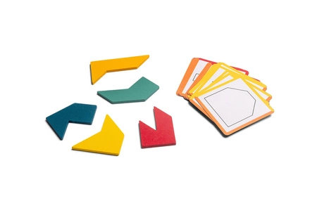 BS Toys, drewniana gra logiczna - Łamigłówka puzzle obrazkowe