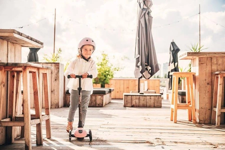 SCOOTANDRIDE Highwaykick 3 LED Hulajnoga składana ze świecącymi kółkami 3+ Rose