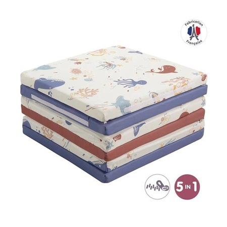 Tineo Wielofunkcyjna Mata do Zabawy MAXI 5w1 Ocean