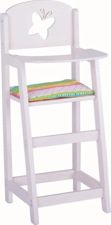 Białe krzesełko do karmienia lalki, Susibelle, 51657-goki, zabawki dla dziewczynek