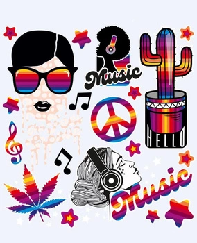 Naprasowanki na ubranie Music