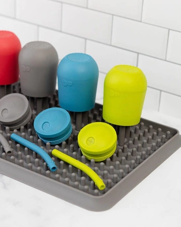 EZPZ Silikonowa suszarka do naczyń szara