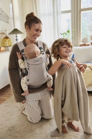 BABYBJORN - nosidełko Harmony, Woven Jasny Beż melanż