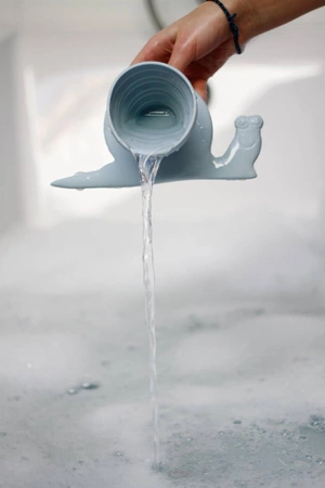 Silikonowa Miarka Ślimak Scrunch - Ciemny Szary