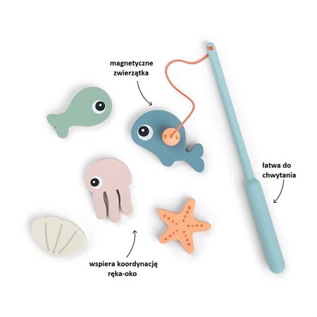 Done by Deer Zabawka Kąpielowa Wędka na Magnes