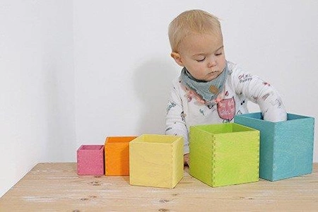 Pudełka, 6 szt., pastelowe, 0+, Grimm's