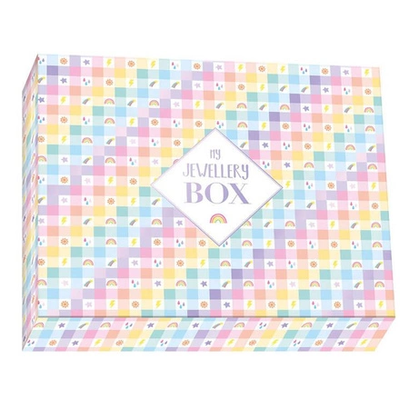 Zestaw kreatywny do tworzenia biżuterii Tęczowe bransoletki 30 szt. 8+, Janod