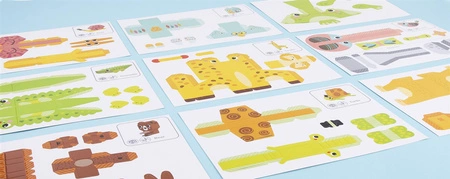 WOOPIE ART&FUN Zestaw Kreatywny Origami 3D Zrób to Sam 10 Zwierzaków