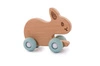 B-Drewnany królik na kółkach Blue