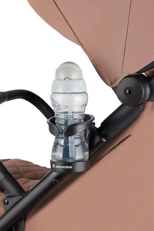 Easywalker Jackey Kompaktowy, samoskładający się wózek spacerowy z torbą transportową Pecan Brown