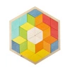 Drewniane Kolorowe Puzzle 3D Classic World