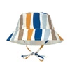 Lassig Dwustronny kapelusz przeciwsłoneczny UV80 Splash & Fun Fale blue/nature, rozm. 46/49