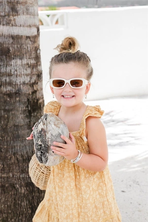 Okulary przeciwsłoneczne Elle Porte Kiki - Cream 3-10 lat