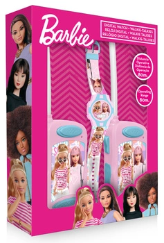 Zestaw Walkie Talkie z zegarkiem cyfrowym Barbie BB00020
