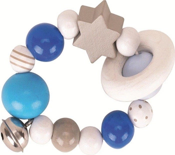 Drewniany gryzak Błękitna konstelacja 764930-Heimess, grzechotki dla dzieci