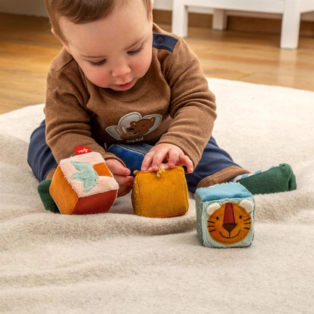 Zestaw miękkie kostki do zabawy wielofunkcyjna zabawka rozwojowa sigikid