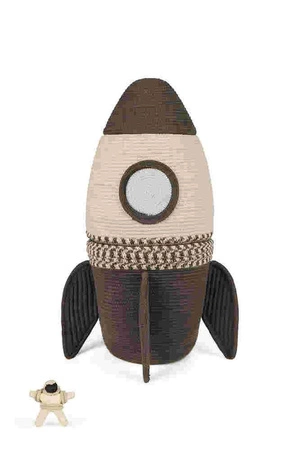 Kosz dekoracyjny Giant Rocket, "Mom, I want to be an astronaut" Lorena Canals