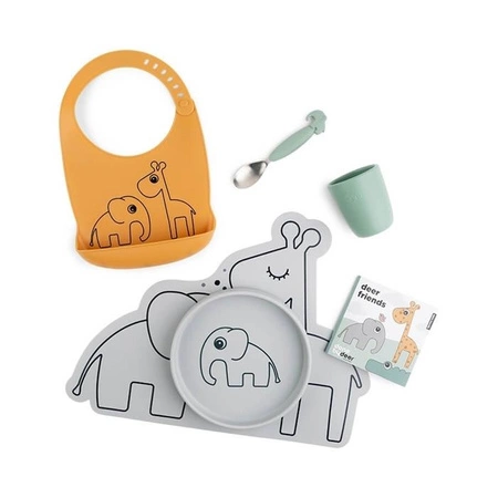 Done by Deer Zestaw Prezentowy Obiadowy Dinner Time Colour Mix