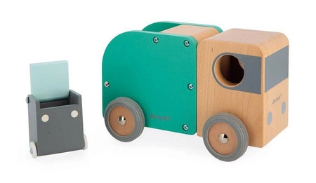 Śmieciarka drewniana Bolid 2+, Janod