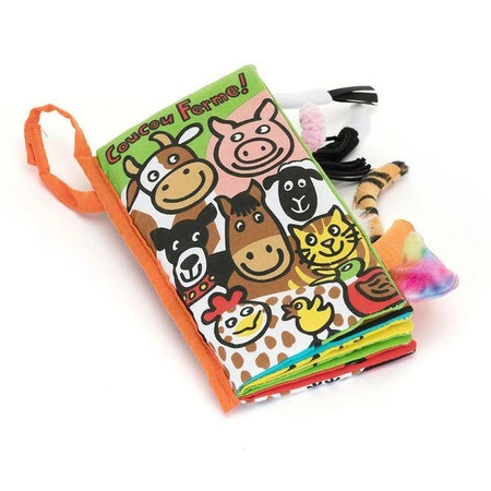 „Coucou Ferme” Książeczka Sensoryczna dla Dzieci Dźwięk Krówki Język Francuski