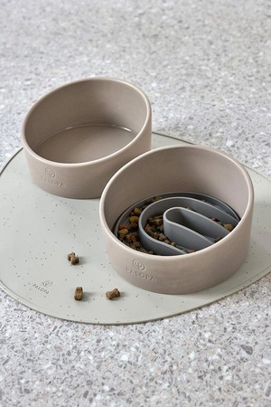 PALOPA Miska dla psa porcelanowa Cali taupe