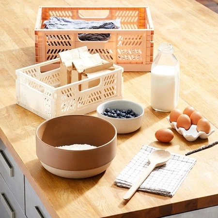 3 Sprouts Skrzynka na Zabawki Składana Large Clay