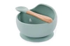 B-Silikonowa miska z przyssawką i łyżeczką blue mi