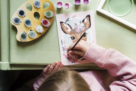 CreArt Malowanie Po Numerach Dla Dzieci - Piękna sarna