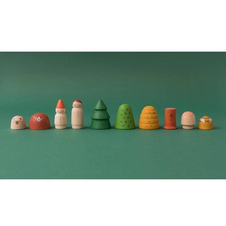 Drewniana układanka - figurki, Mój Drewniany Leśny Świat | Londji®