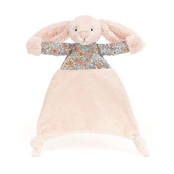 JellyCat Króliczek w Kwiecistym Ubranku Szmatka Przytulanka Pudrowy Róż 25 cm