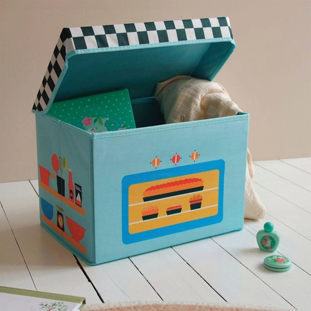 Materiałowe pudełko siedzisko KUCHENKA DD04486