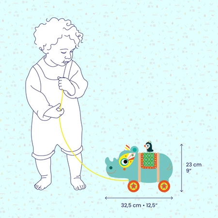 Drew. za. do ciągnięcia hipopotam VILMA DJ06246