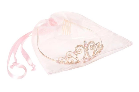 Souza! Tiara wsuwana z klejnotami i kwiatami złota Susanne