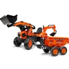 FALK Traktorek Kubota Pomarańczowy z Przyczepką od 3 Lat