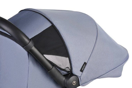 Easywalker Jackey Kompaktowy, samoskładający się wózek spacerowy z torbą transportową Steel Grey