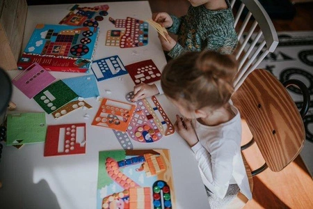 Zestaw kreatywny Mozaika Pojazdy 3+, Janod