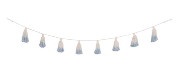 Lorena Canals Girlanda Pom Pom Tie-Dye Soft Blue