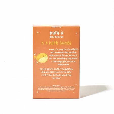 Miniu Zestaw 6 musujących kul do kąpieli dla dzieci