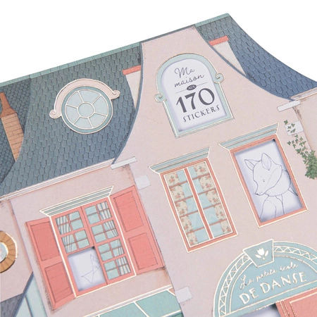 Kolorowanka domek myszek z naklejkami 667600