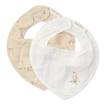 Little Dutch Apaszko-bandanka muślinowa - zestaw 2 szt. Blueberry Leaves & Sage