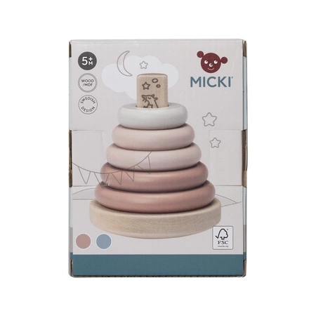 Nakładanka drewniana Micki niebieska