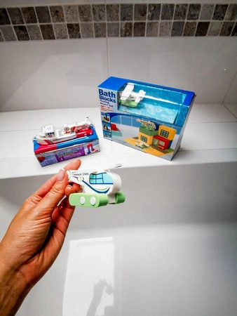 Zabawka do kąpieli BathBlocks - Straż przybrzeżna z helikopterem 11 el.